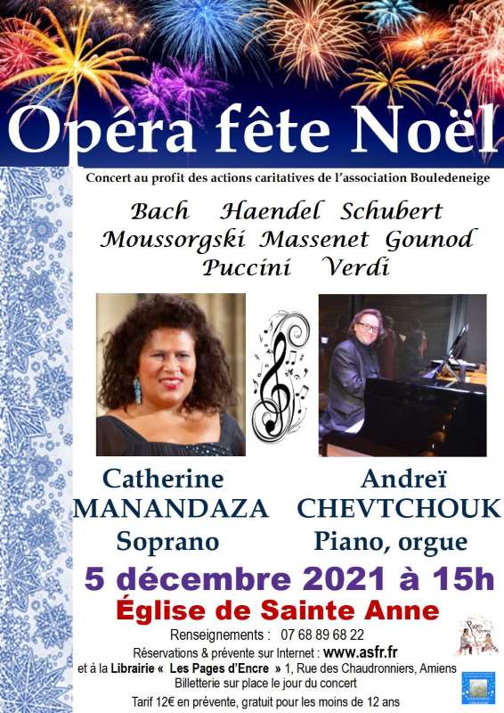 Lyrical recital at Sainte-Anne Church in Amiens on December 5, 2021