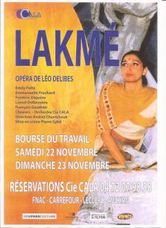 Lakmé de Delibes à Lyon les 22 et 23 novembre 2014