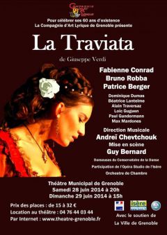 La Traviata au Théâtre Municipal de Grenoble les 28 et 29 juin 2014