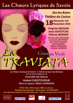 La Traviata au Théâtre du Casino de Chambéry le 18 novembre 2018