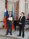 Remise de diplôme décerné par Monsieur Sergei Lavrov, Ministre russe des Affaires étrangères le 20 mai 2020