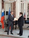 Remise de diplôme décerné par Monsieur Sergei Lavrov, Ministre russe des Affaires étrangères le 20 mai 2020